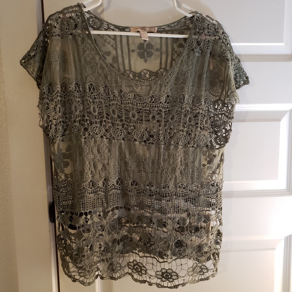 Lacy sage Forever 21 top